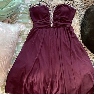 speechless brand purple homecoming dress